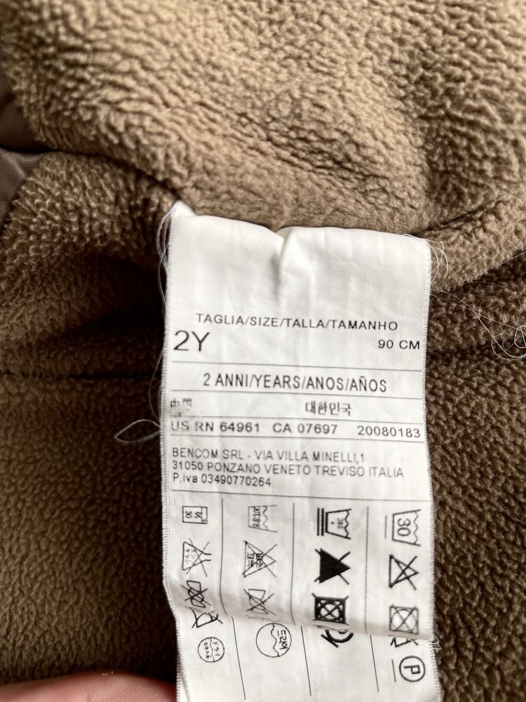 Casaco Benetton de criança 2 anos