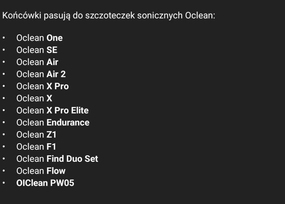 Końcówki do Oclean Air 2 Flow X Pro Find F1 Z1 X10