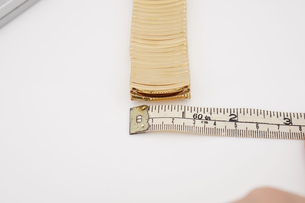 Conjunto Pulseira + Anel Swatch (Dourado)
