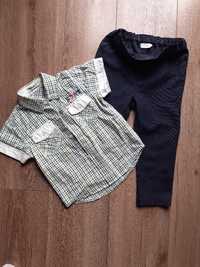 Spodnie galowe i koszula z krótkim rękawem