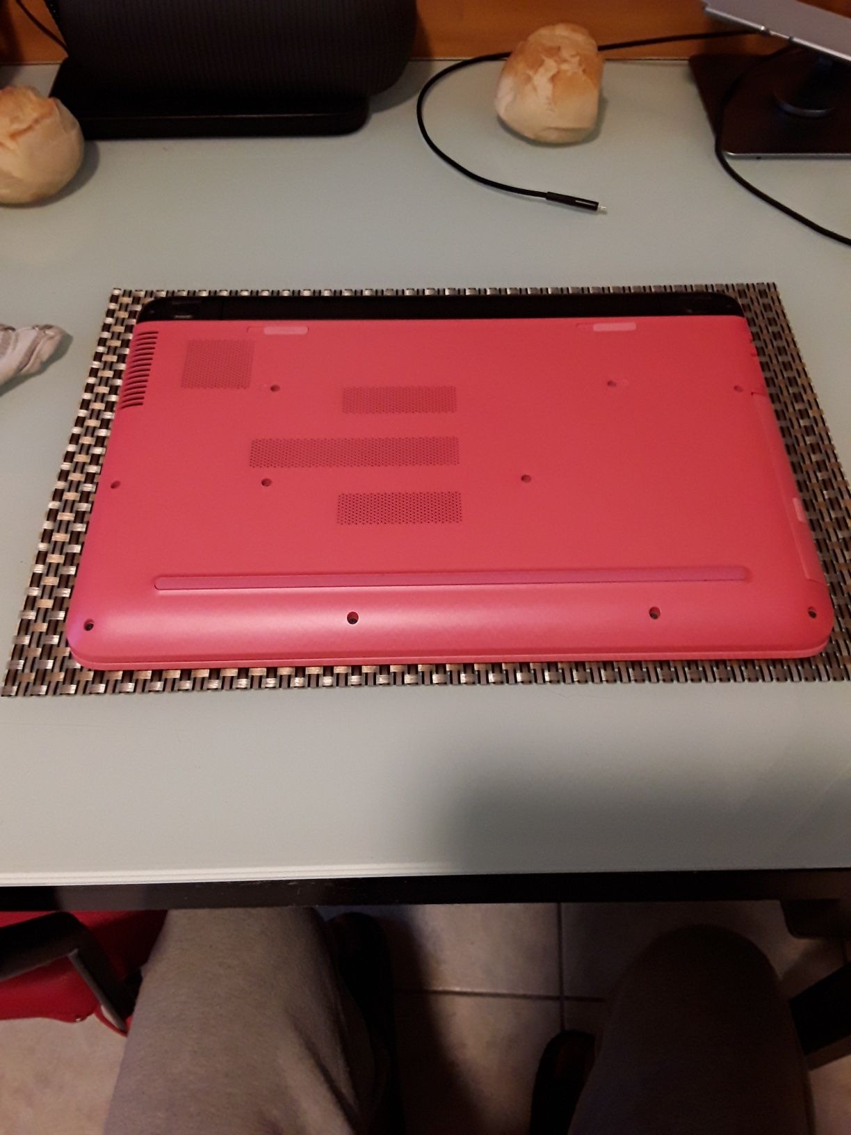 Portatil hp como novo.cor de rosa.