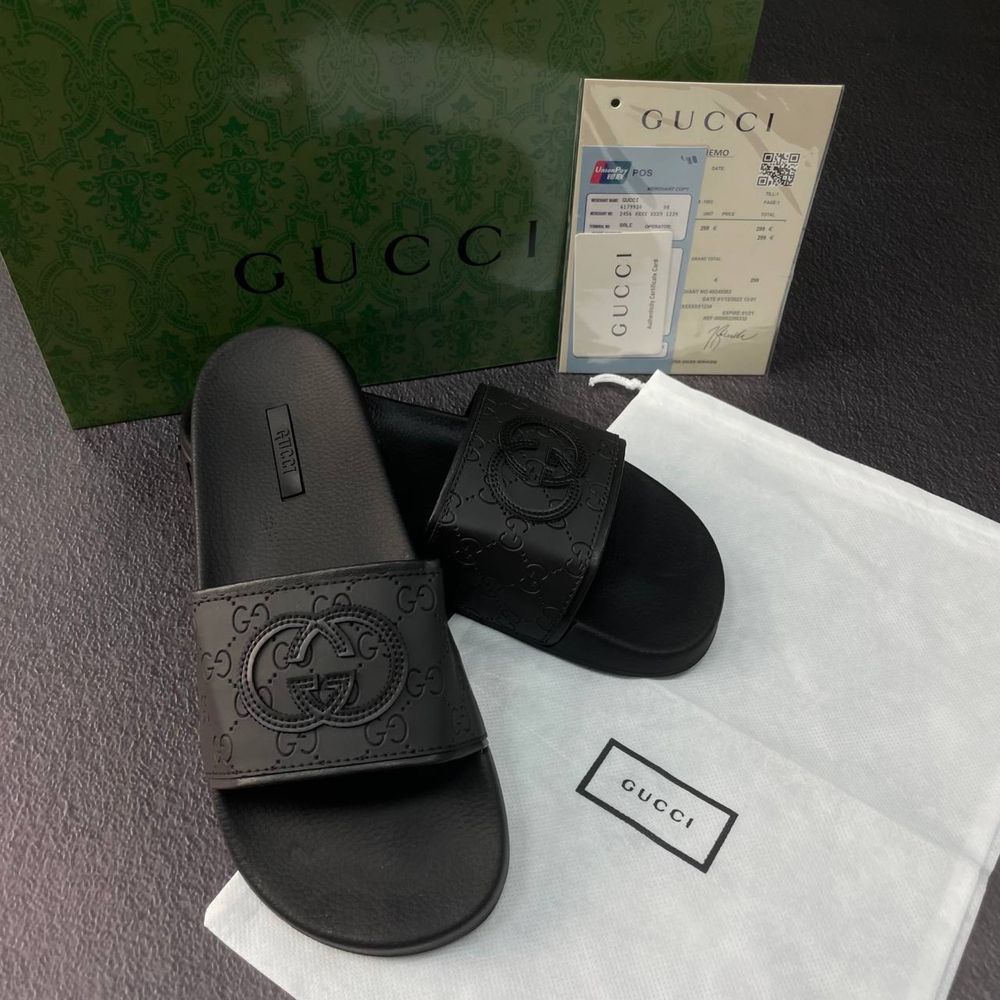 Тапки шльопки шлёпки гуччі Gucci