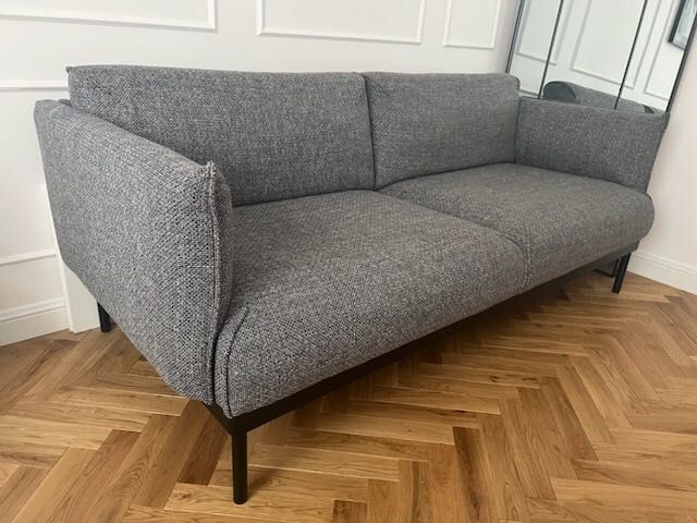 Sofa dwuosobowa,szary melanz,Ikea