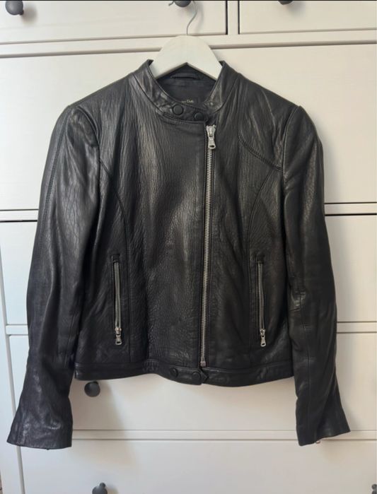 Kurtka skórzana motocyklowa massimo dutti