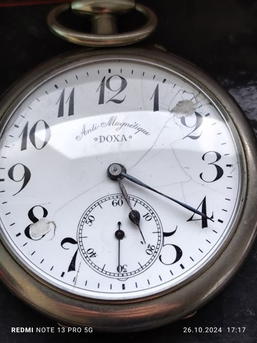 Швейцарський кишеньковий годинник Doxa