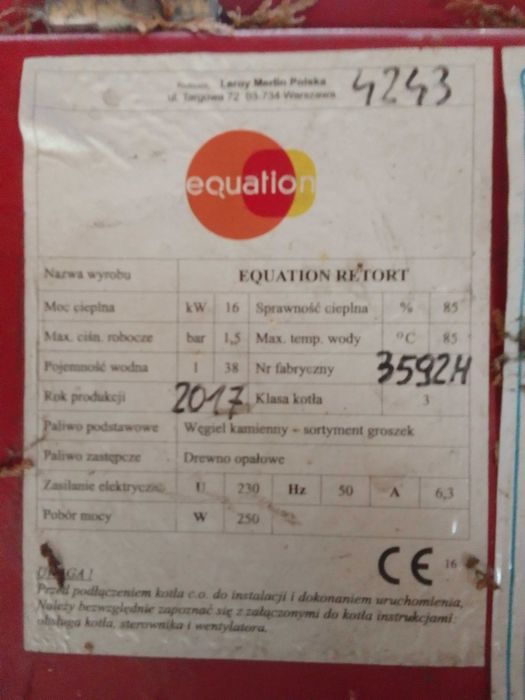 Sprzedaż pieca z podajnikiem na ekogroszek + bojler + kaloryfery