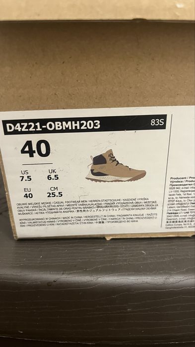 Чоловічі чоботи 4 F, демі високі черевики кросівки