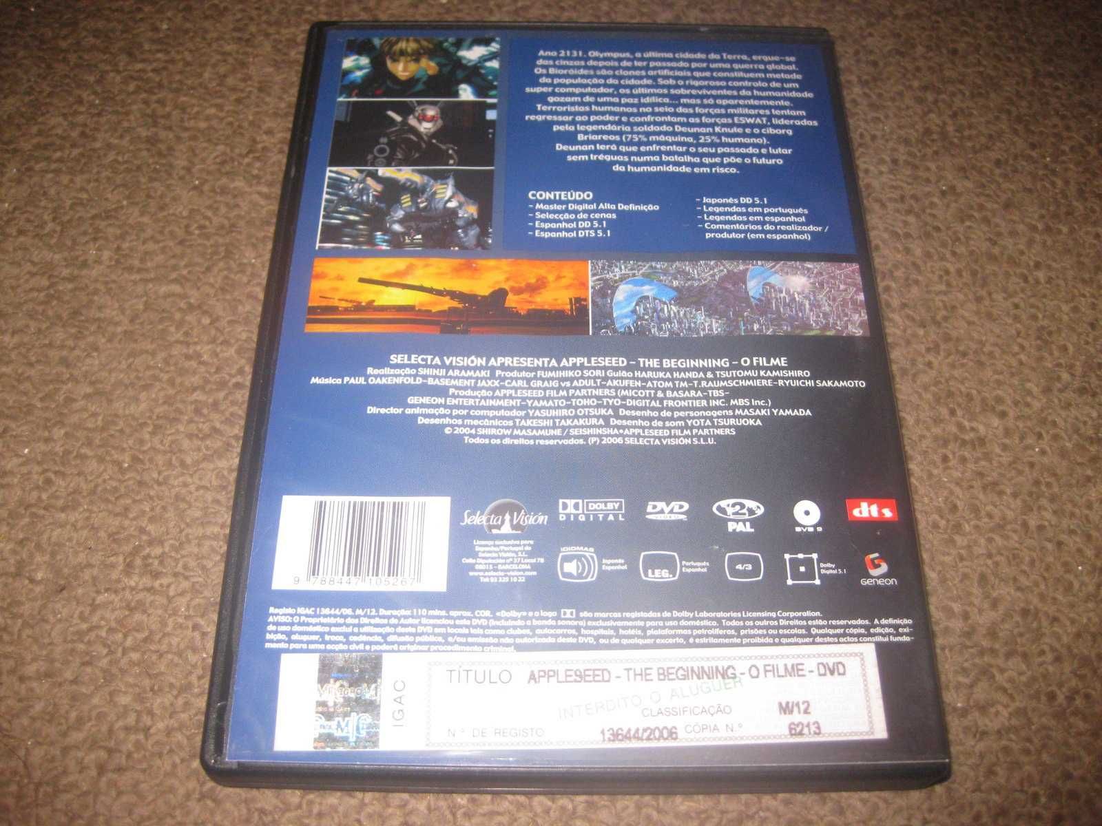 DVD "Appleseed the Beginning- O Filme"