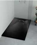Base de duche preta da Stone Lux 180x80