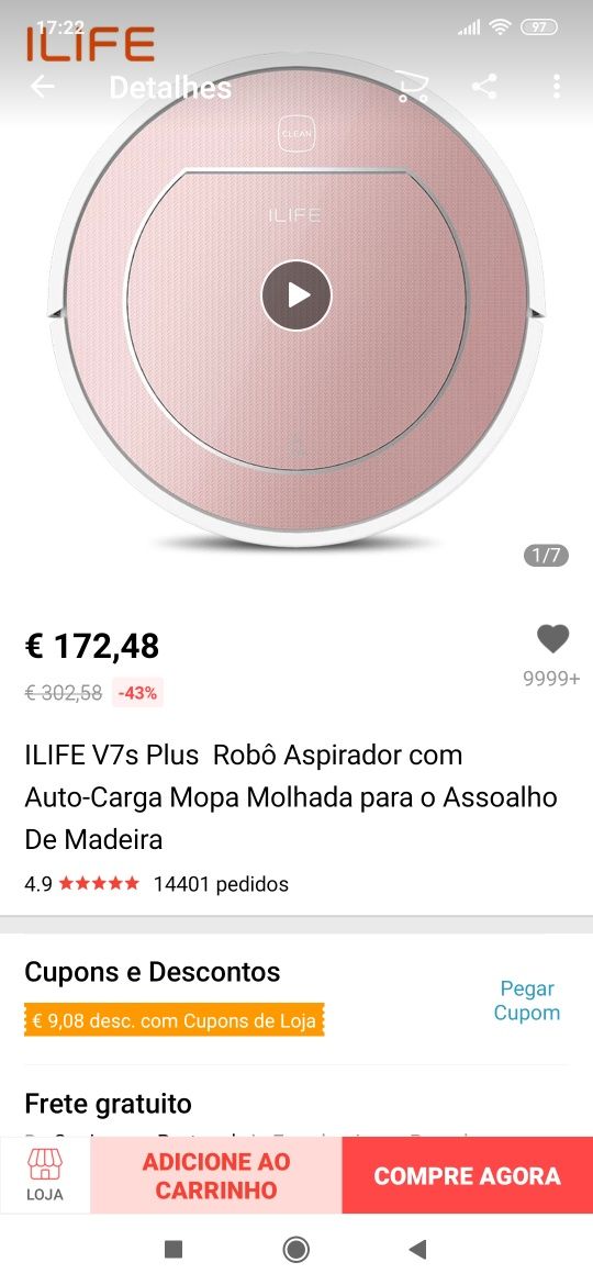 Ilife v7s aspirador