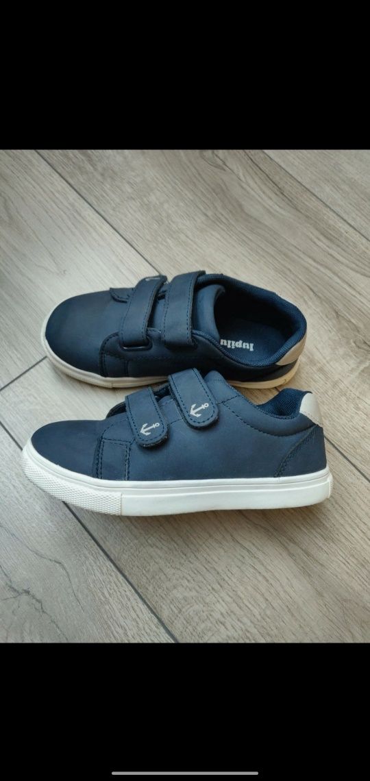 Granatowe buty chłopięce na rzepy, Lupilu 30/20 cm