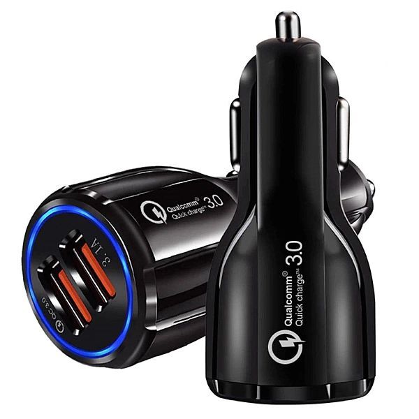Ładowarka samochodowa 3,1a 2xUSB Quick Charge 3.0
