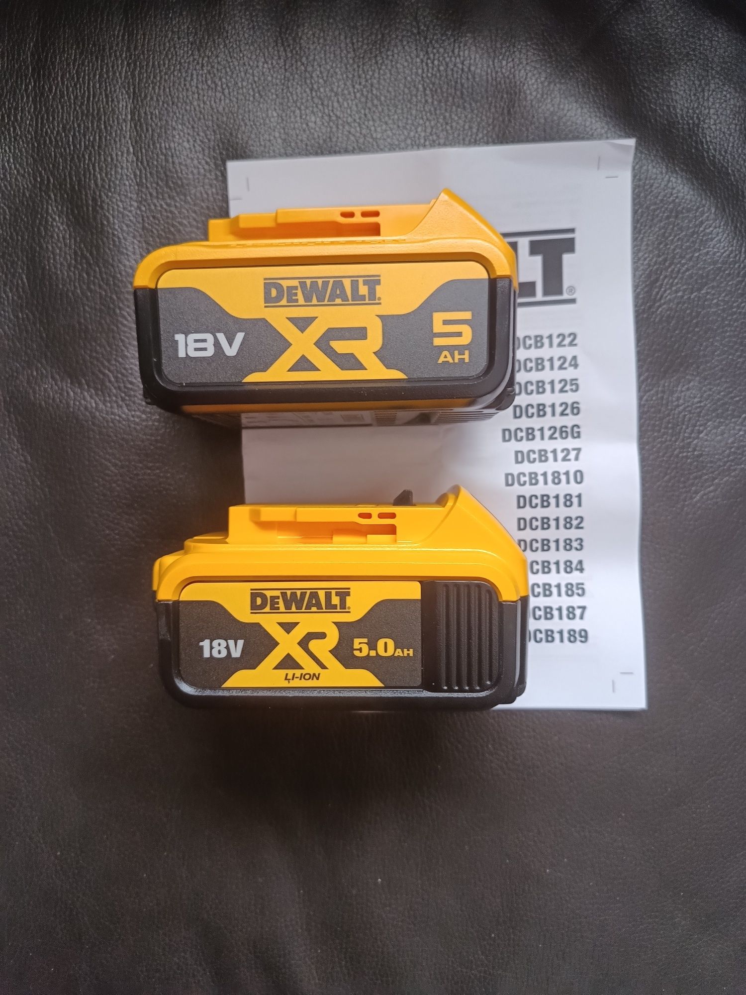 Акумулятор 18V 5.0Ah XR Li-Ion DCB184 DeWALT