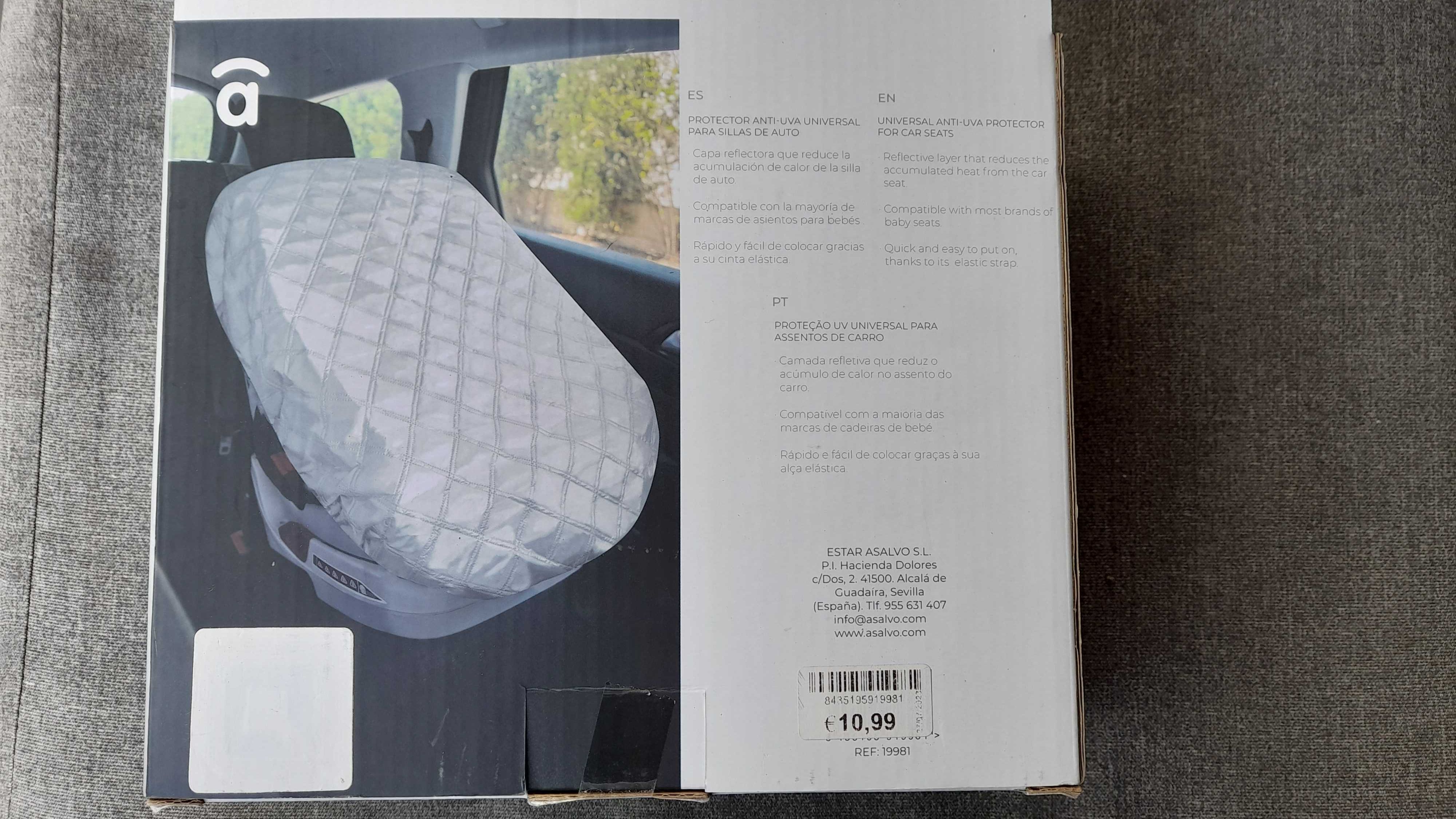 Capa Protectora Anti-UVA para Cadeira Auto de Bébé