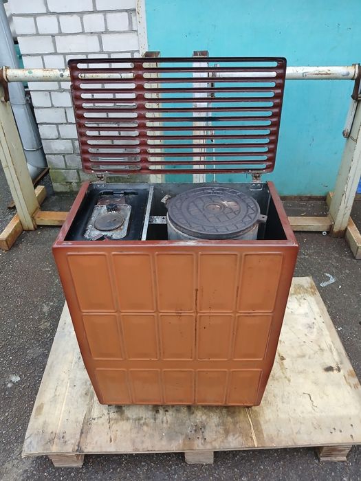 Печка буржуйка камин на дизельном топливе