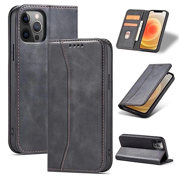 Magnet Fancy Case etui do iPhone 12 Pro Max pokrowiec portfel na karty