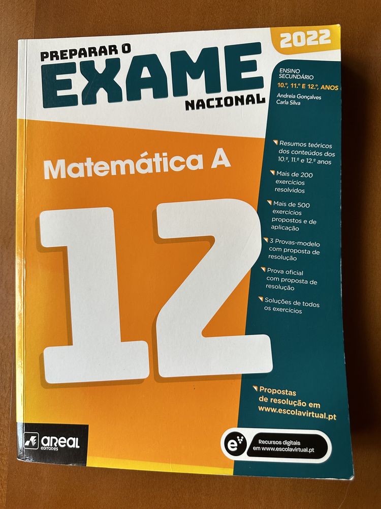 Livro de preparação para exame de matemática A- areal