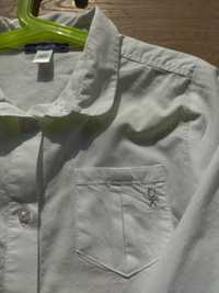 Bluzka biała koszulowa Okaidi rozmiar 140