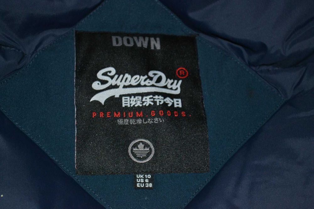 Superdry S-M женская зимняя куртка пуховик аляска парка