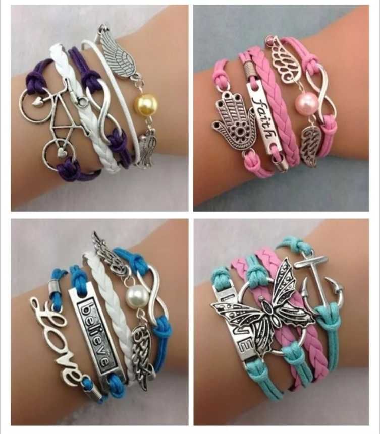 Lote de 4 novas pulseiras de amizade