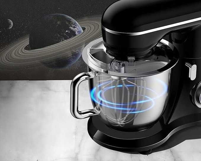 Robot kuchenny, planetarny, 10-biegowy, 4,5 l + Mieszadła 1300W