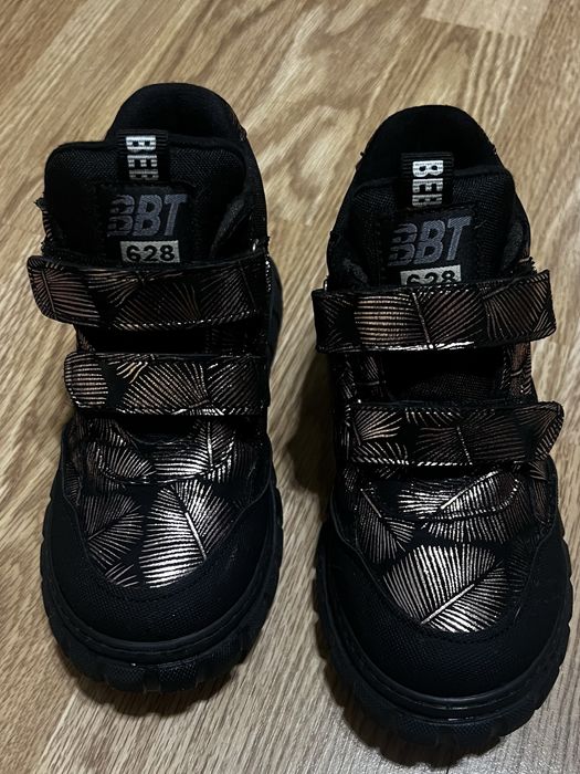 Ботинки для девочек bebetom кожаные с профилактическим супинатором