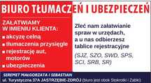 REJESTRACJA Tłumaczenia Wodzisław Cieszyn Jastrzębie Pszczyna Żory