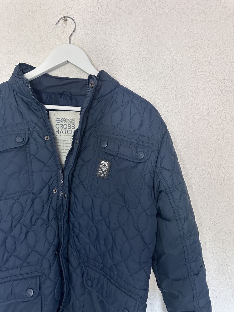 Kurtka Męska Jesienna Fit Casual Look Pikowana Retro Streetwear