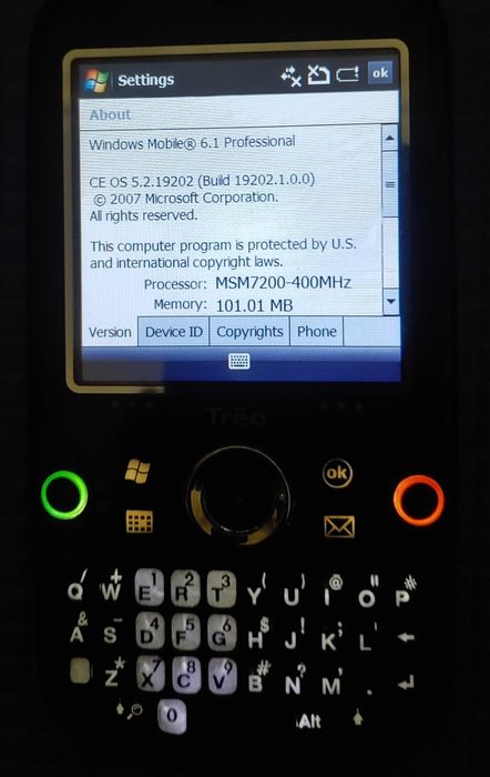 Колекційний кишеньковий компьютер Palm Treo Pro