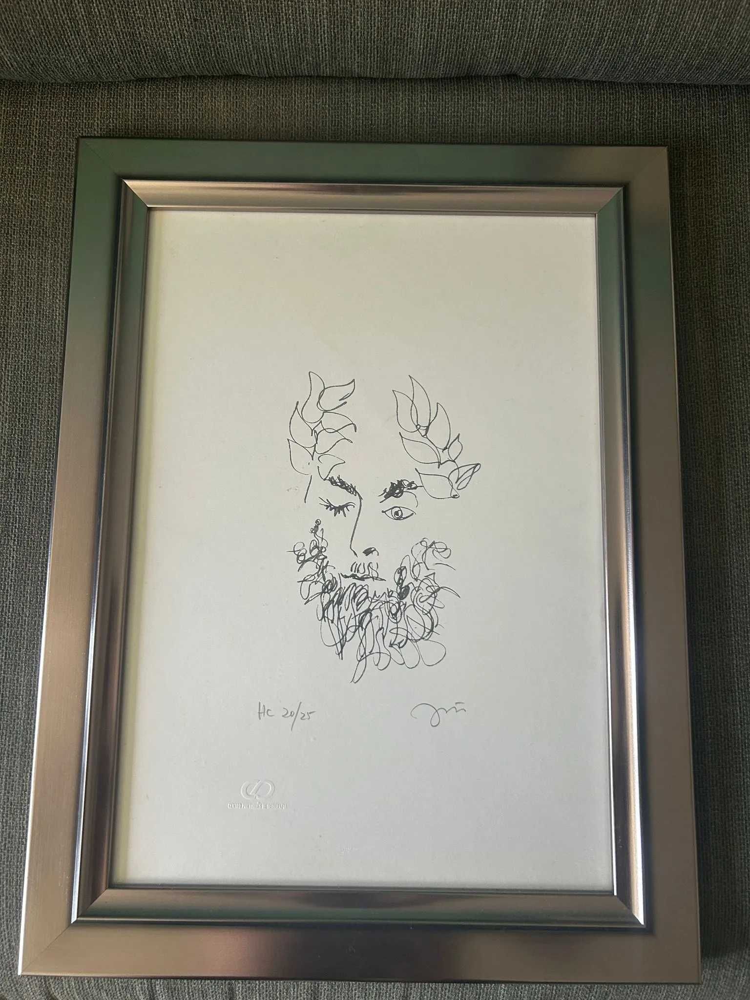 Serigrafia "Camões" de João Cutileiro