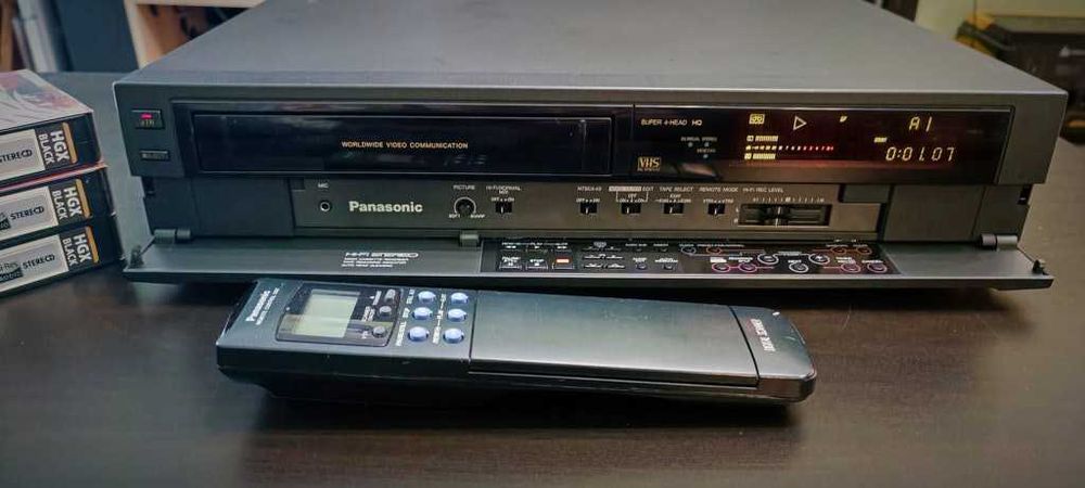 HiFi стерео відеомагнітофон Panasonic NV-F55EE Japan 6 голів! + пульт