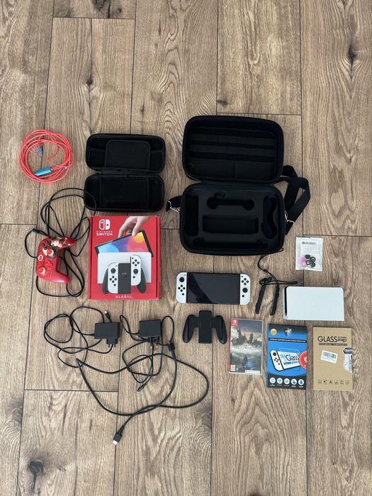 Nintendo switch Oled jak nowe gwarancja bogaty zestaw Bydgoszcz Gdańsk
