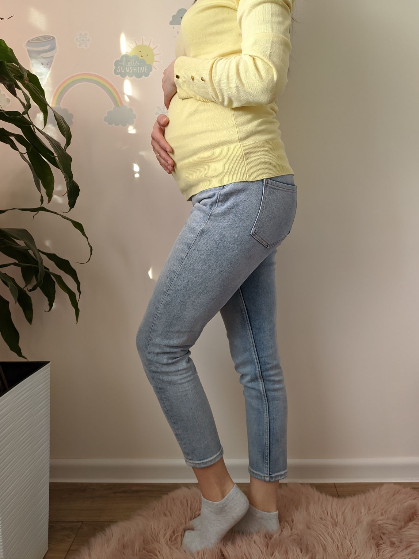Spodnie/jeansy ciążowe H&M S
