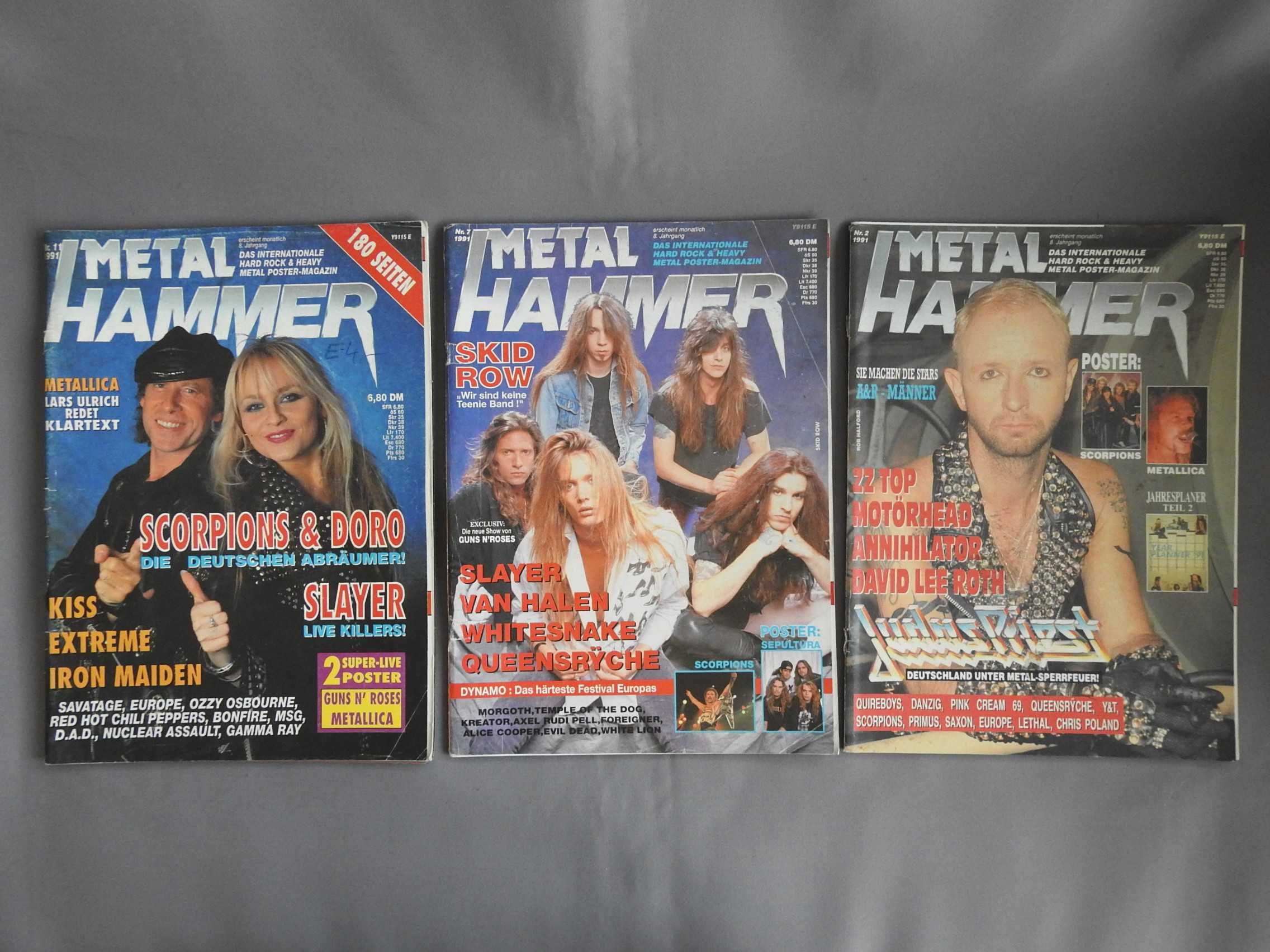 METAL HAMMER Германия 9 журналов супер состояние без плакатов 1985-93г