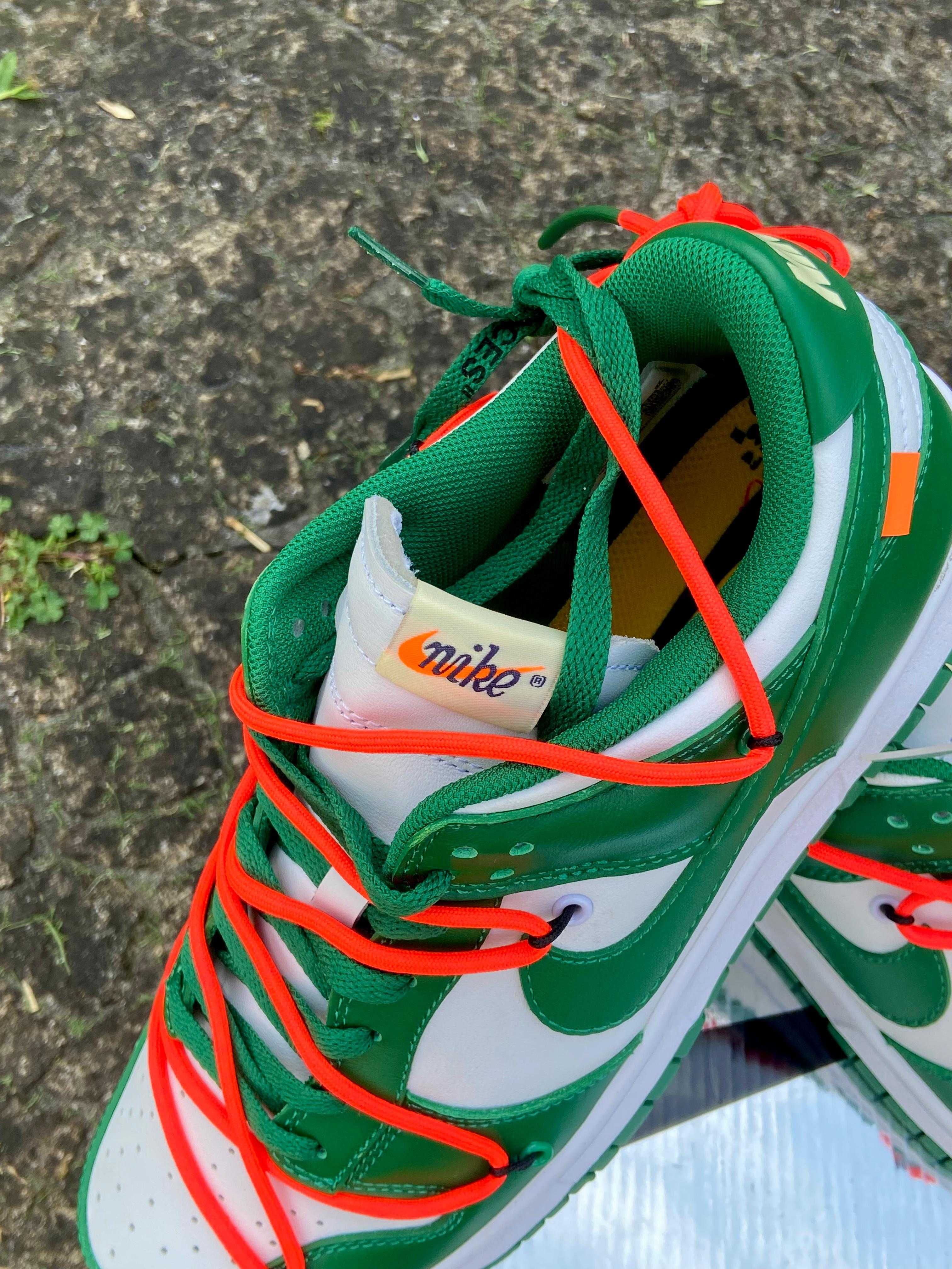 Sapatilhas Nike Off-White Dunk Pine Green Tamanho 44 Com Caixa