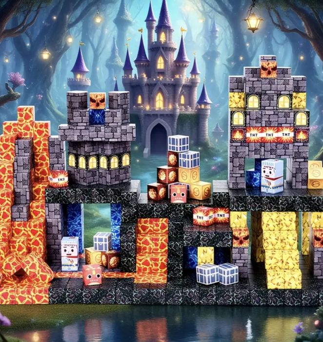 Конструктор магнітний 160 блоків, магнитный конструктор, конструктор