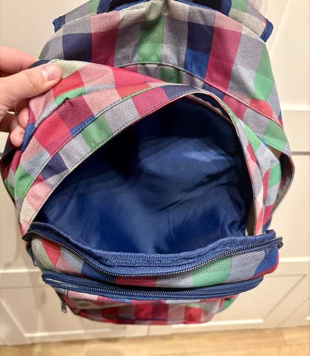 Plecak Roxy duży różowy w kratkę