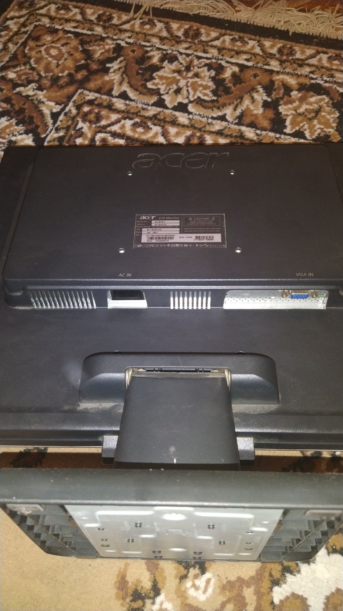 Монитор acer AL 1916c