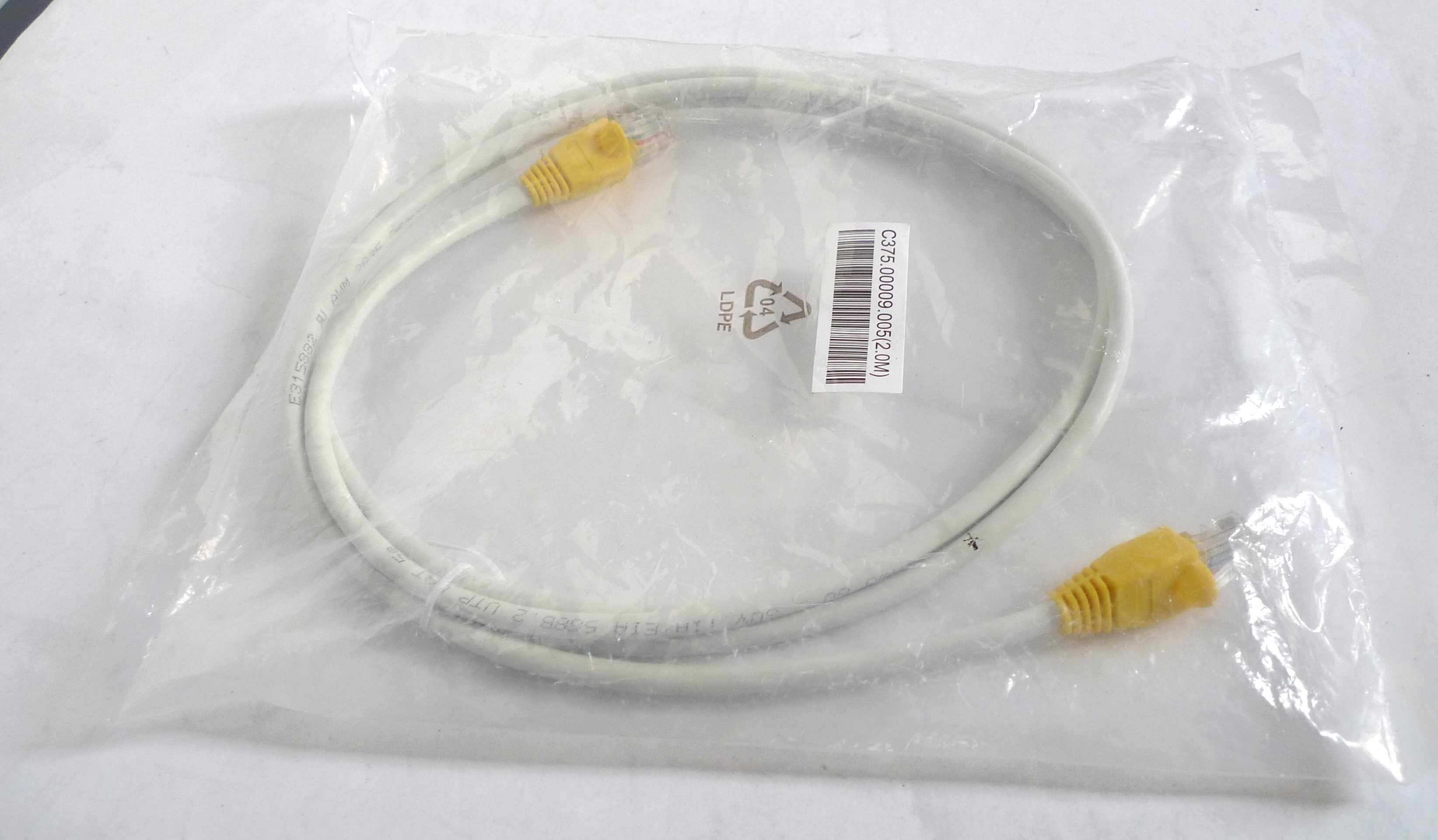 Kabel internetowy LAN Ethernet 2m RJ45 Cat5e UTP biały