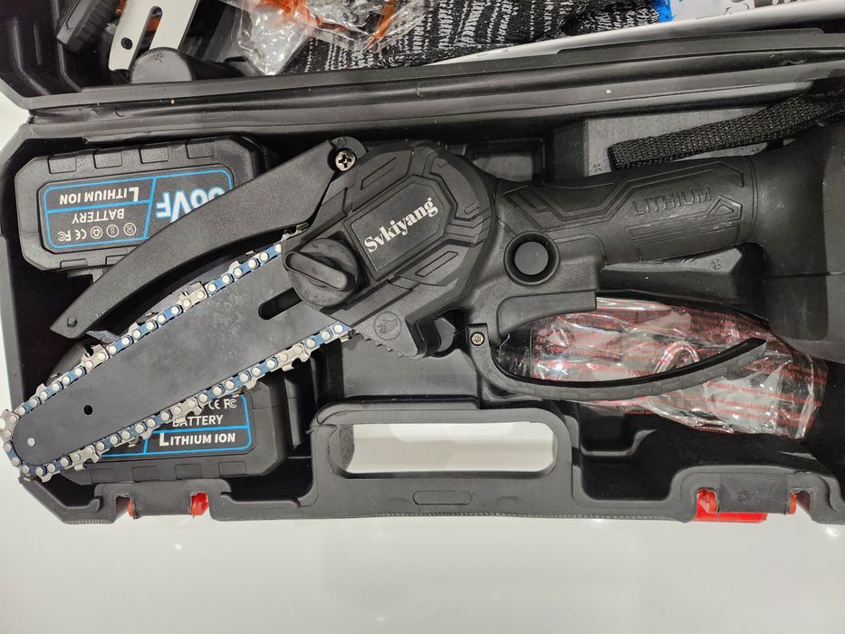 Svkiyang 8" & 6" Cal Mini Bateria łańcuchowa,Bezszczotkowa elektryczna