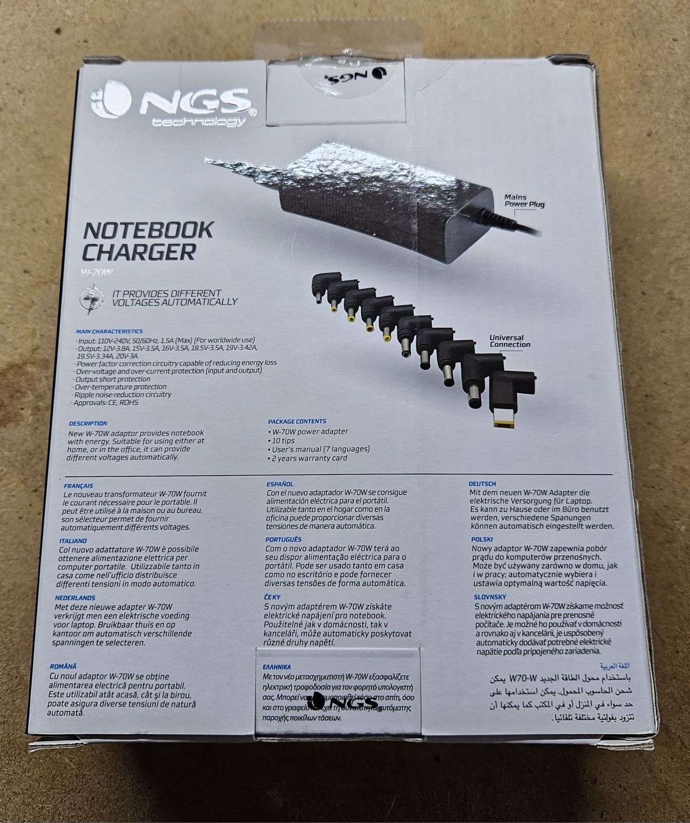 Carregador NGS 70W Novo