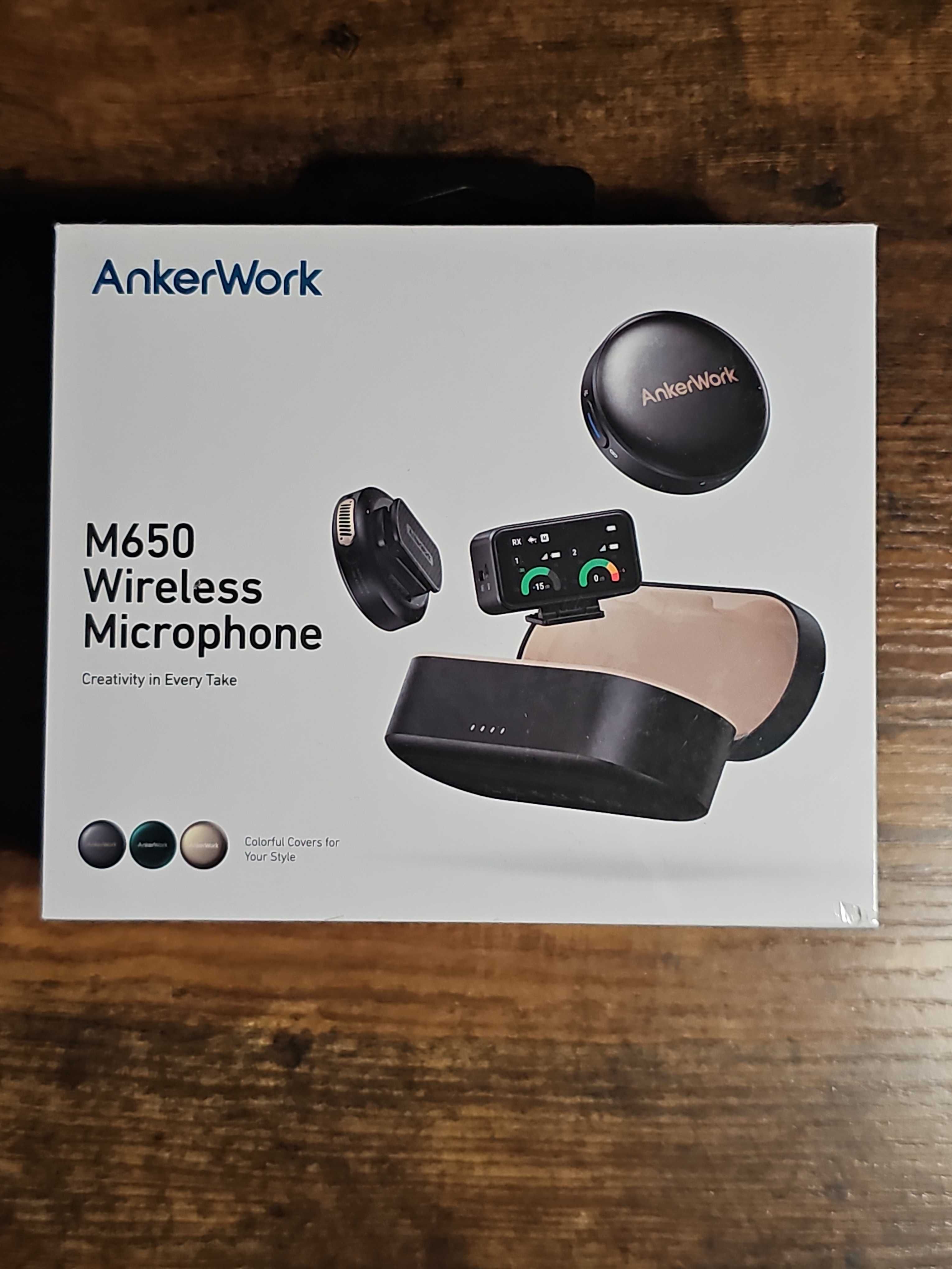 AnkerWork M650 Bezprzewodowy mikrofon mocowany na ubraniu