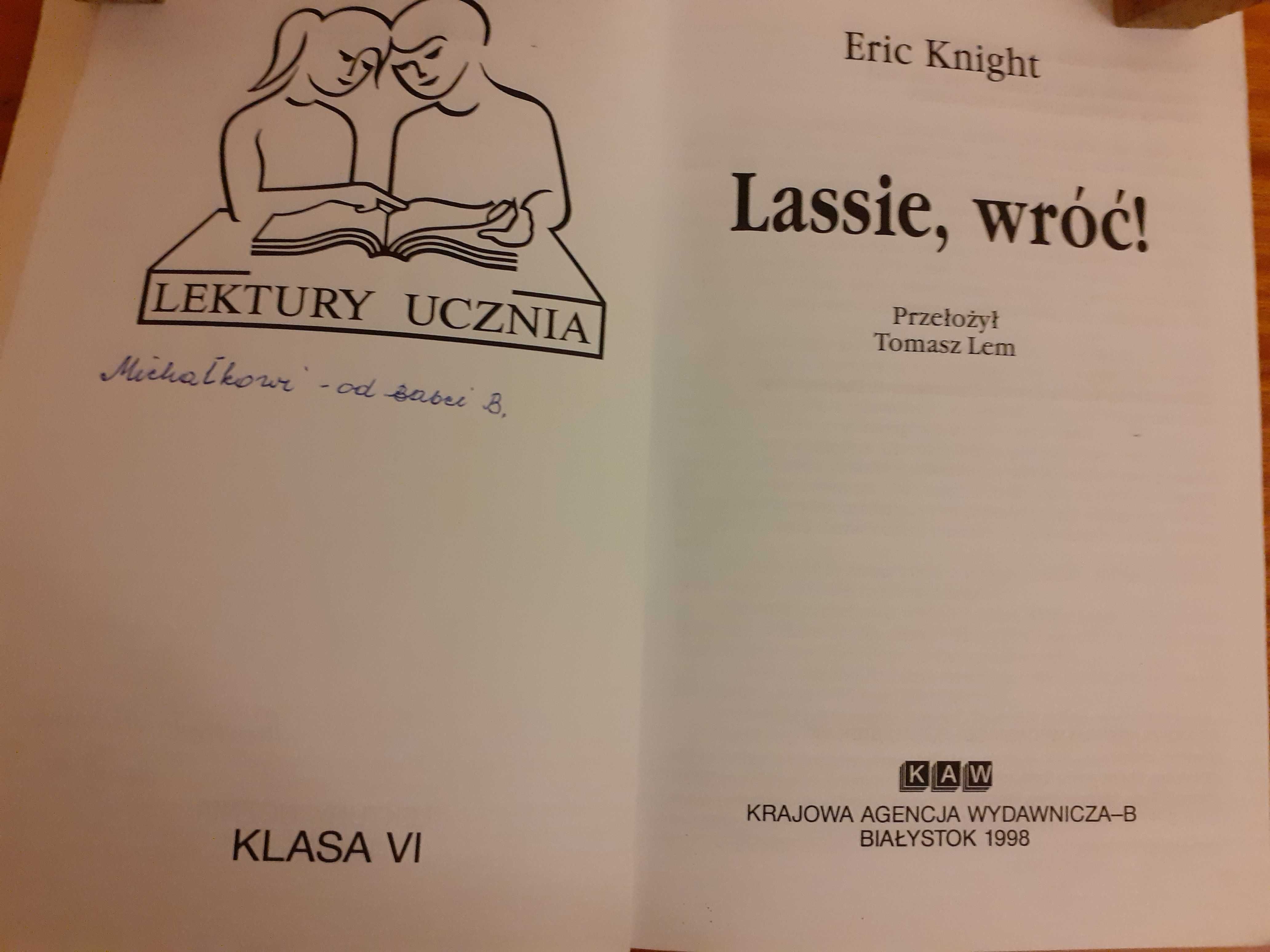 Lassie, wróć! Eric Knight (literatura dziecięca)