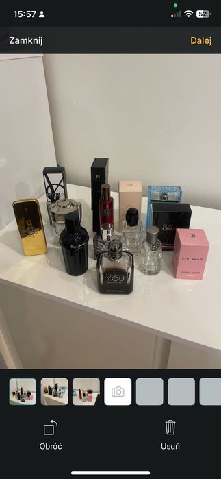 Buteleczki po oryginalnych perfumach