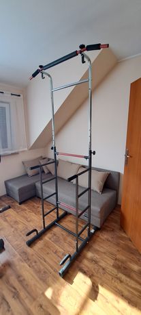 Domowa siłownia ławka gryf drążek do podciągania