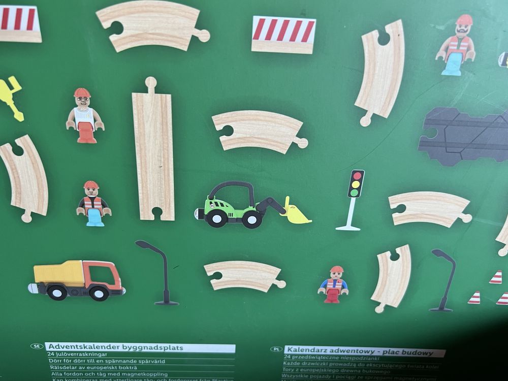 Nowy! Kalendarz adwentowy dla dzieci plac budowy zabawkami