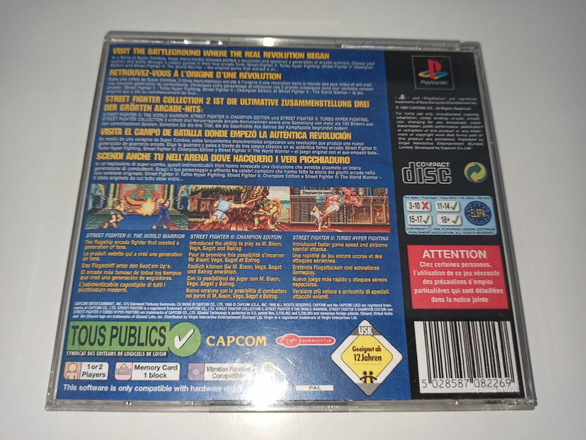 sony psx psone STREET FIGHTER COLLECTION 2 bijatyka 3 gry ANG 5/6