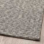 IKEA TIPHEDE dywan tkanypłasko czarno-ecru  80x140