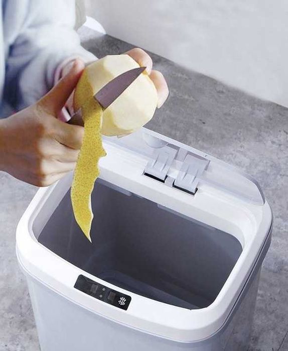 Kosz Na Śmieci Automatyczny Bezdotykowy 16L Czarny