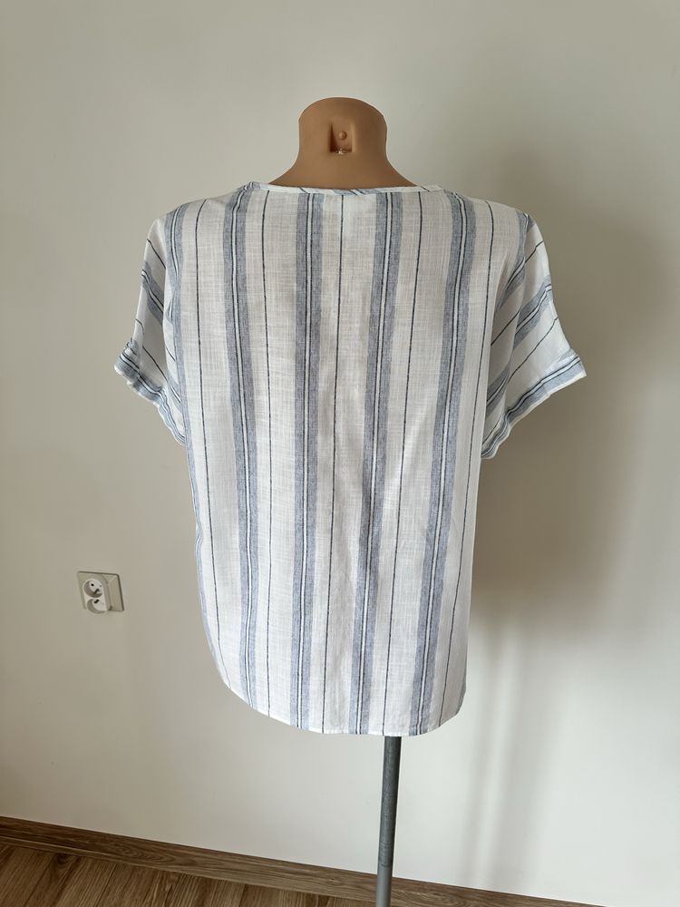 Bluzka koszula w paski H&M rozmiar M bawełna